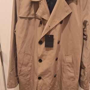 ASOS Tan Double-Breasted Trench Coat